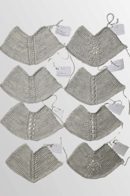 Raglan-von-Oben Linien Strickschriften zum selber stricken