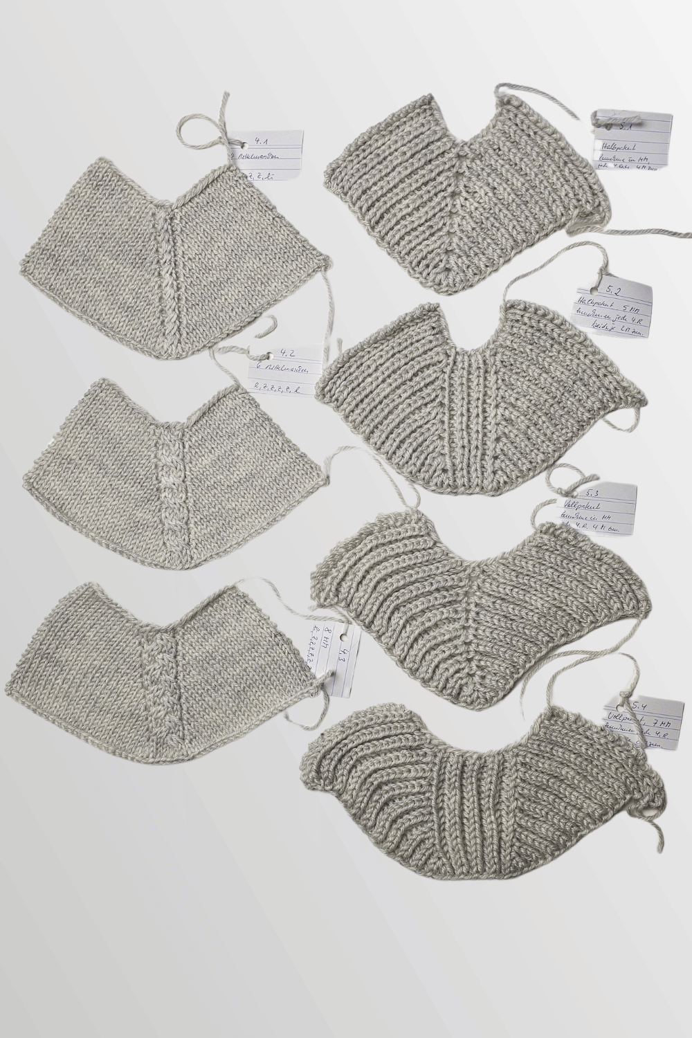 Raglan-von-Oben Linien Strickschriften zum selber stricken