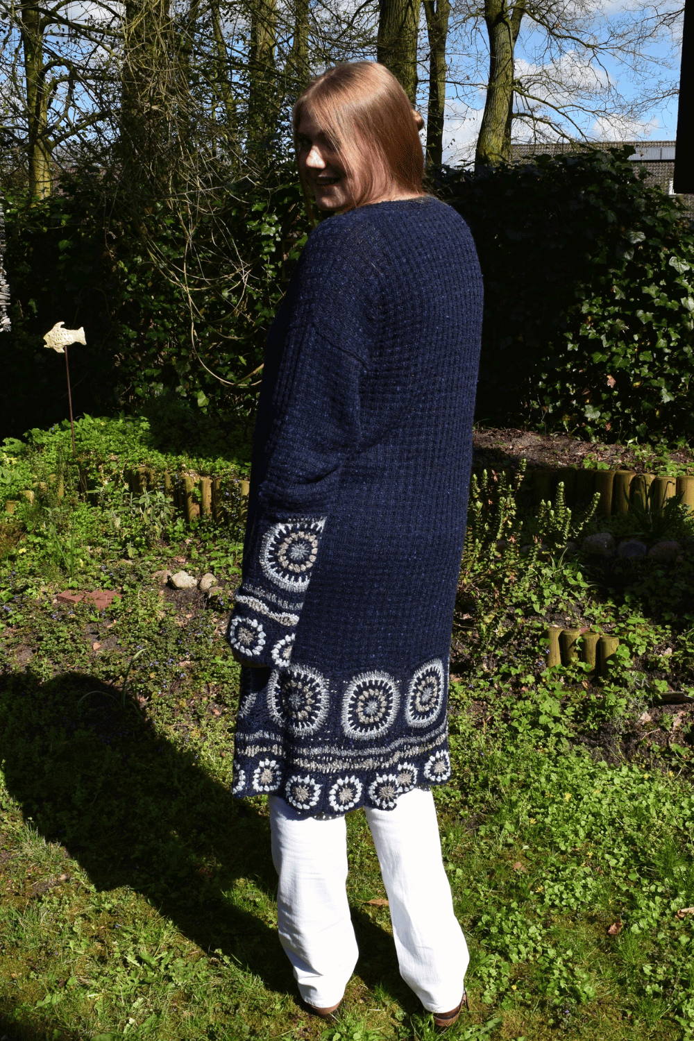 Häkelmantel Granny Square aus BC Garn Tussah Tweed selber stricken/häkeln
