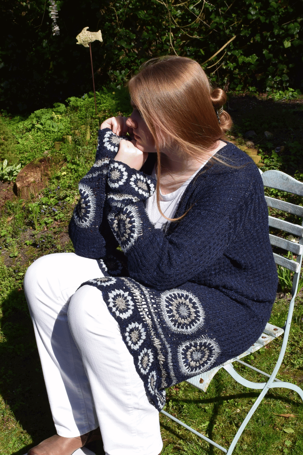 Häkelmantel Granny Square aus BC Garn Tussah Tweed selber stricken/häkeln