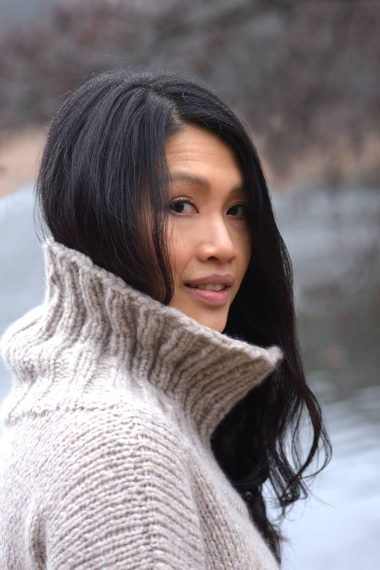 Winterpulli mit Rollkragen stricken 