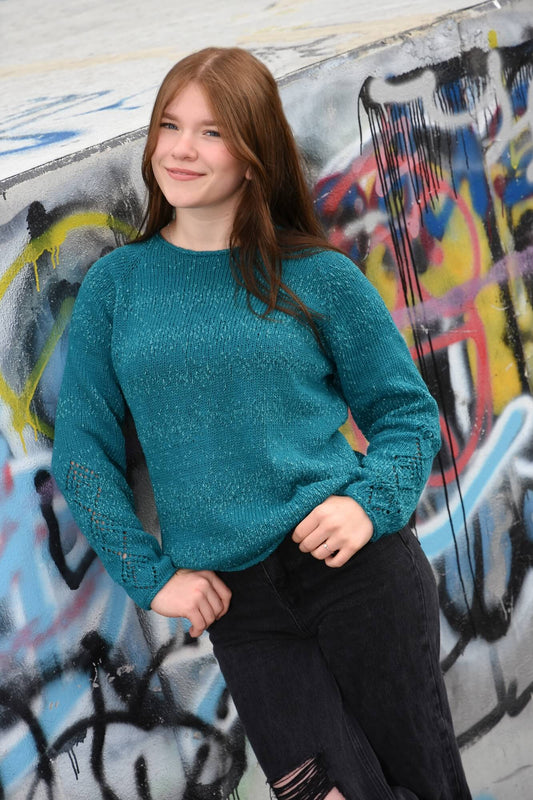 Pullover Ranni aus Schachenmayr Rugiada selber stricken. 
