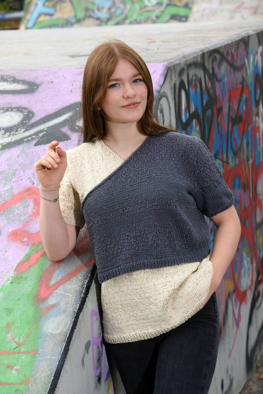 Pullover Tanith aus Schachenmayr Rugiada selber stricken. 