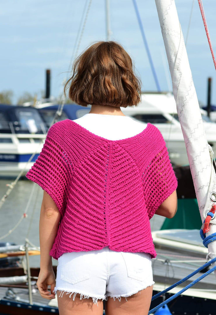 Sommerlichen Pullover mit drei verschiedenen Mustern stricken