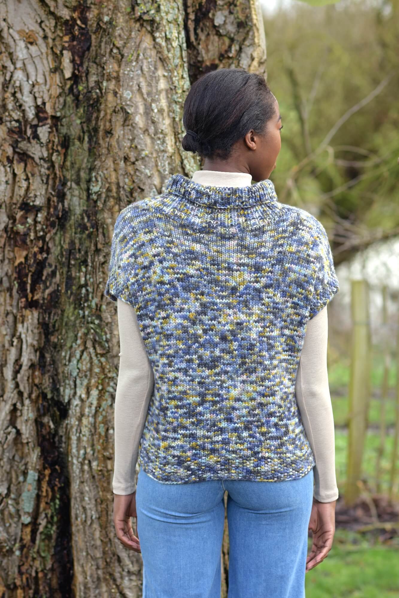 Kurzärmligen Pullover stricken