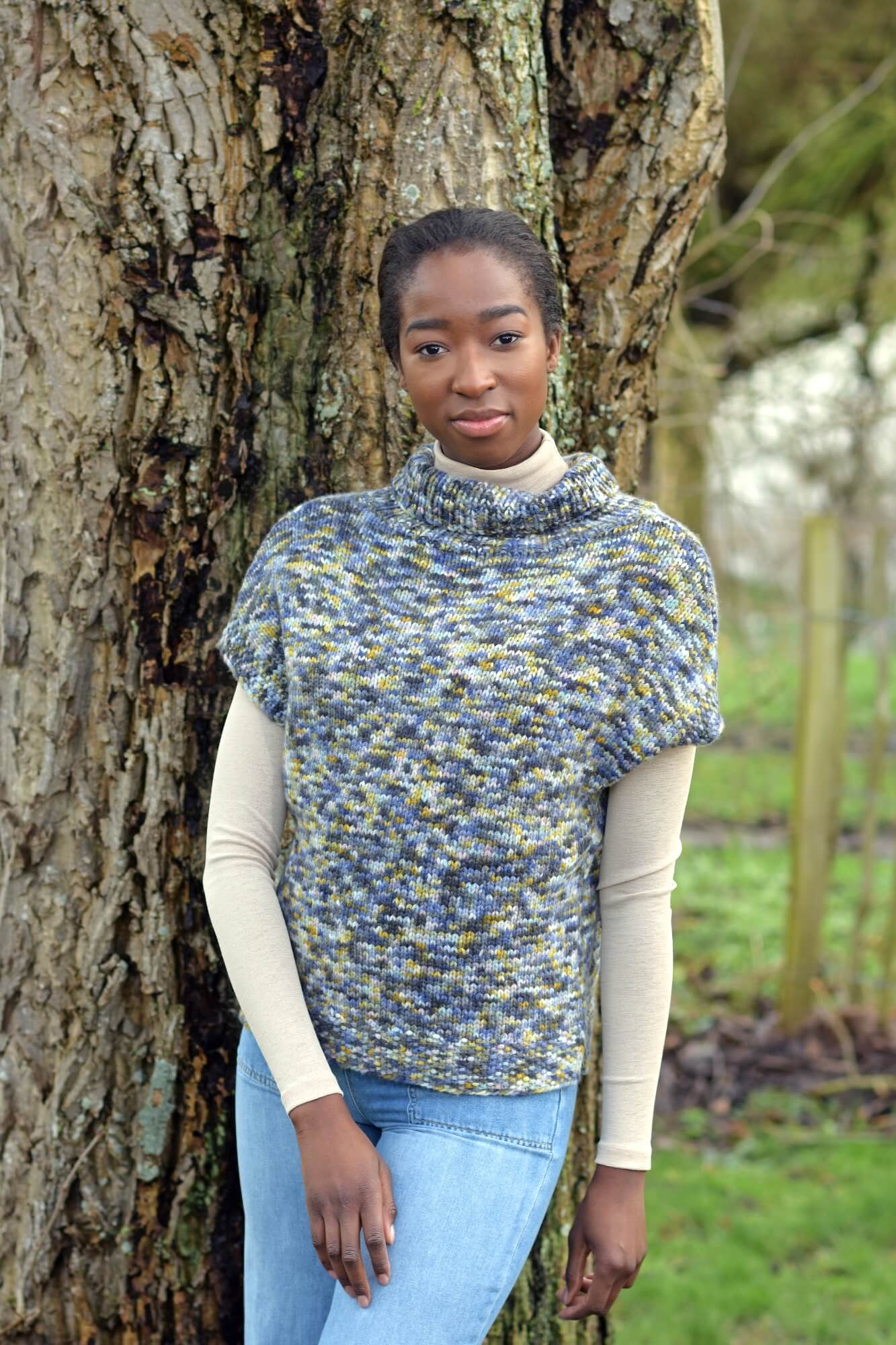 Kurzärmligen Pullover stricken