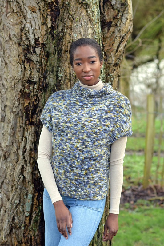 Kurzärmligen Pullover stricken