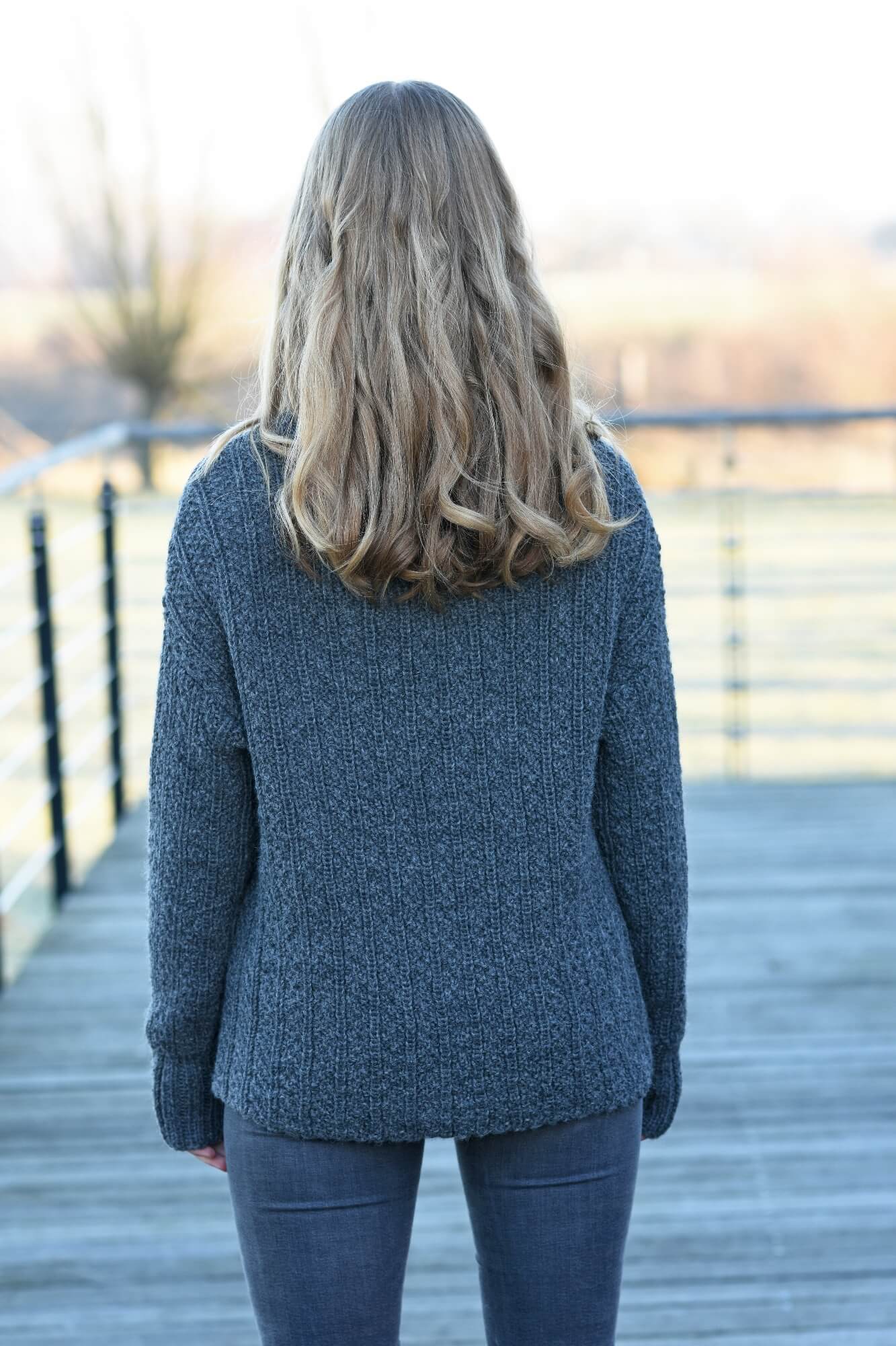 Pullover mit Strukturmuster stricken