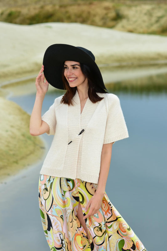 Schlichte Raglan Jacke stricken