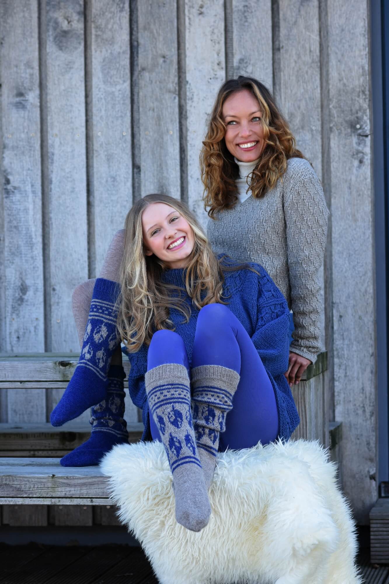 Haussocken im Partnerlook stricken