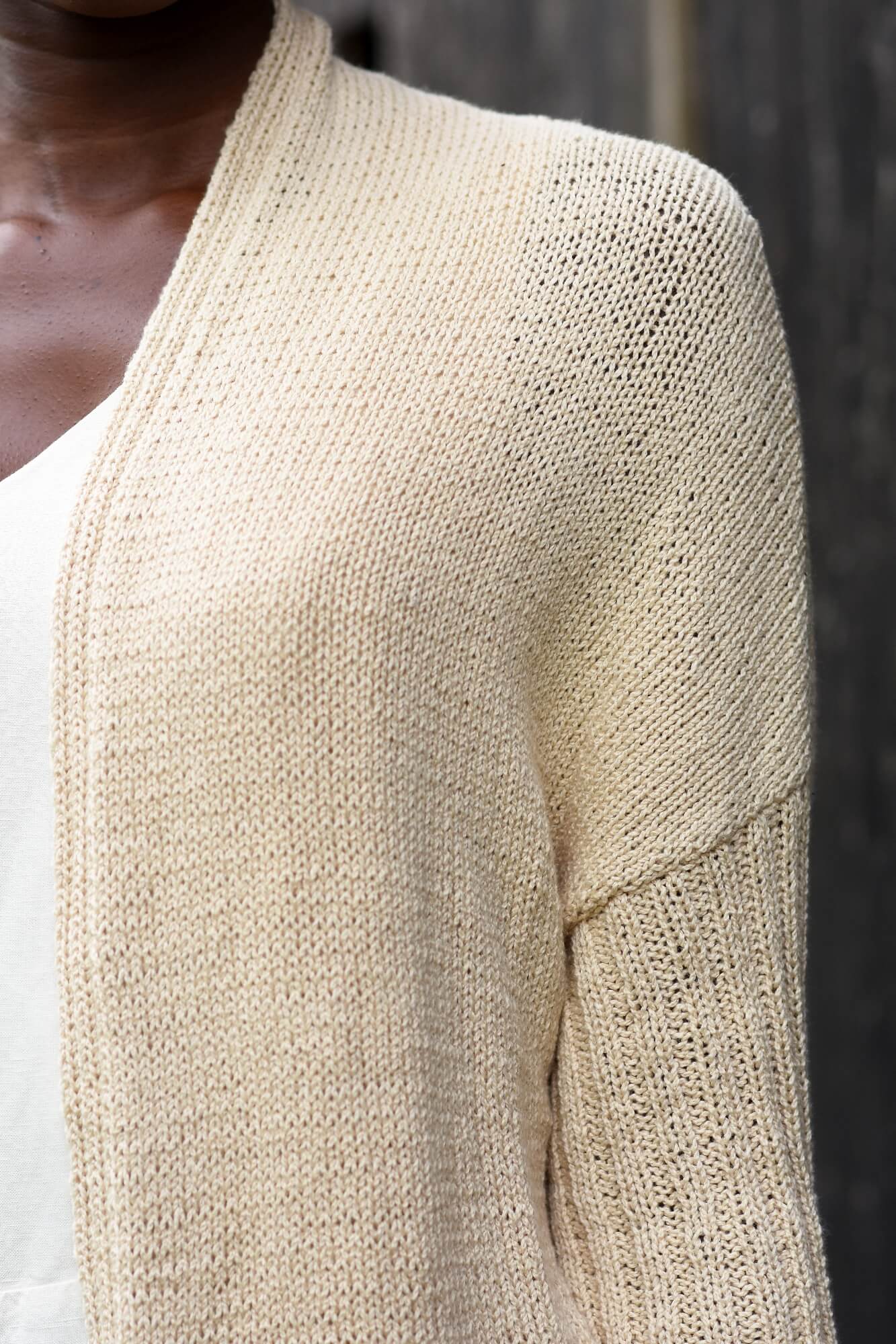 Jacke im schlichten, sportlichen Look stricken