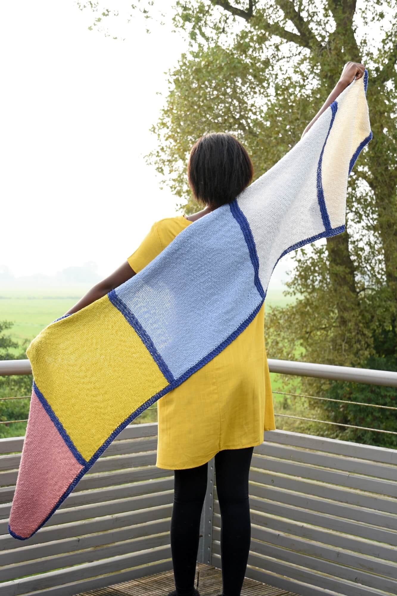 Fröhliches Tuch stricken