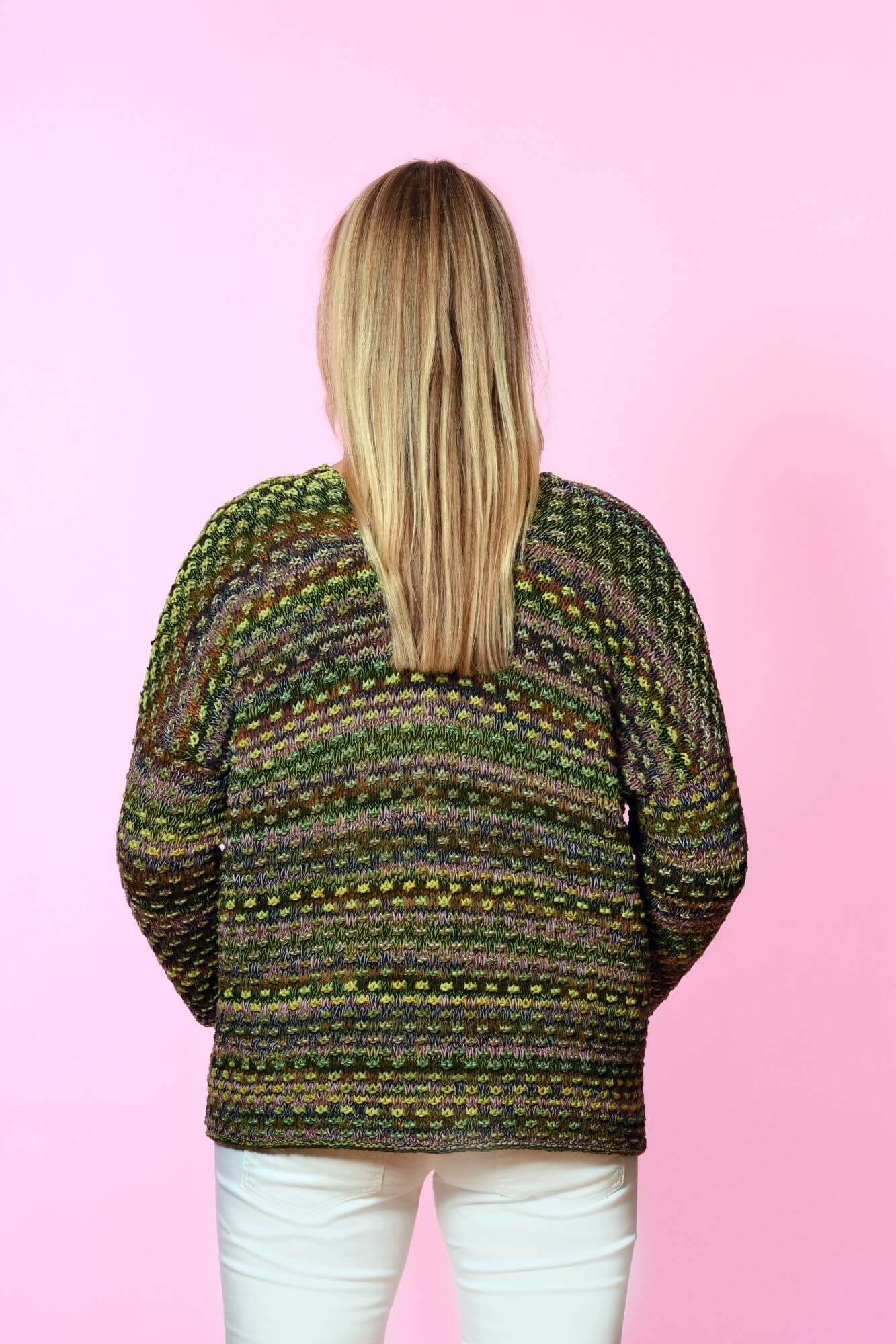 Jacke mit Hebemaschen stricken