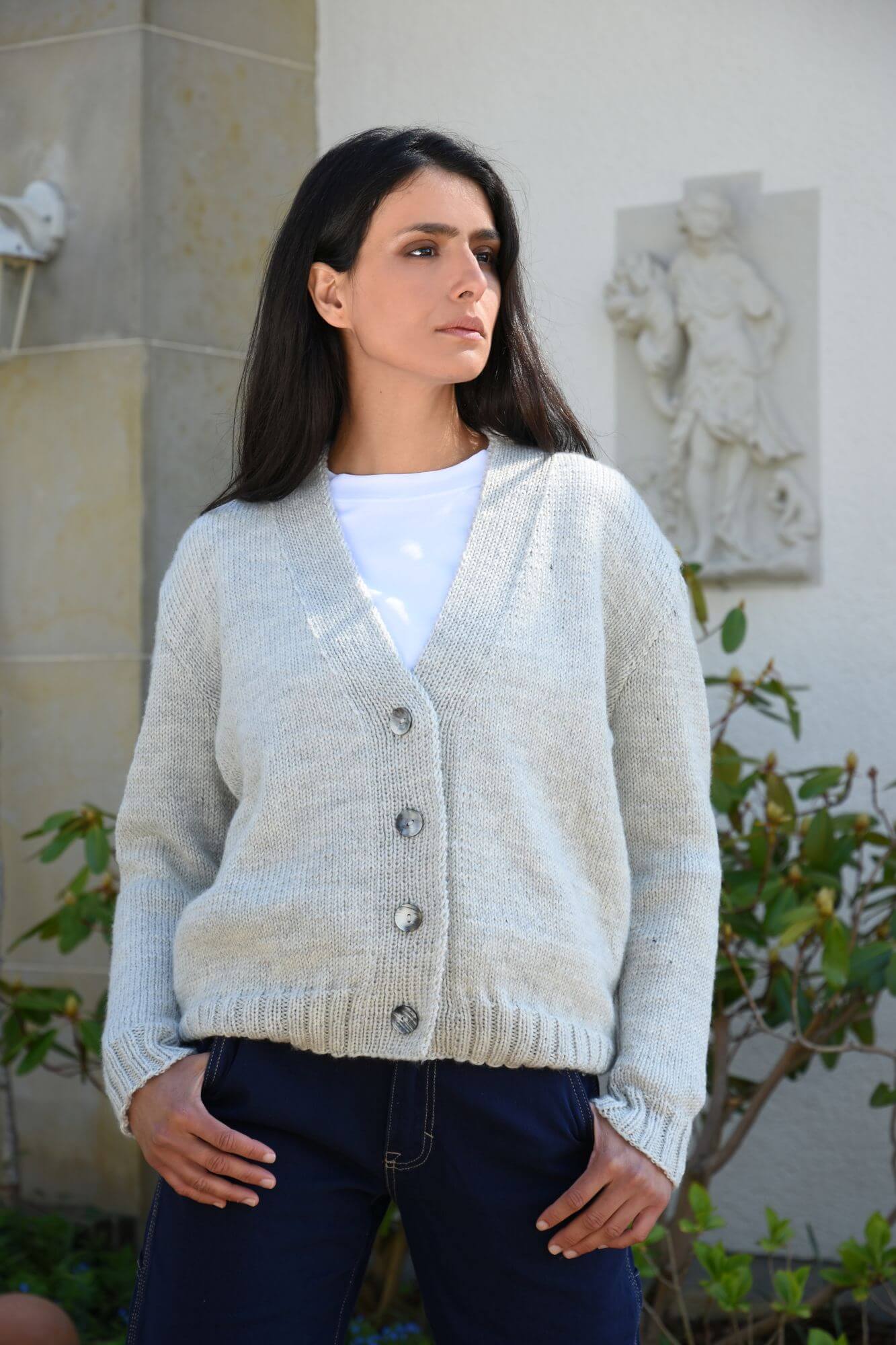 Schlichte Jacke selber stricken