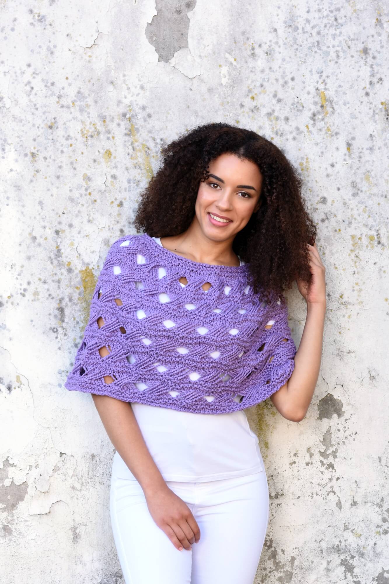 Kleinen Poncho selber stricken