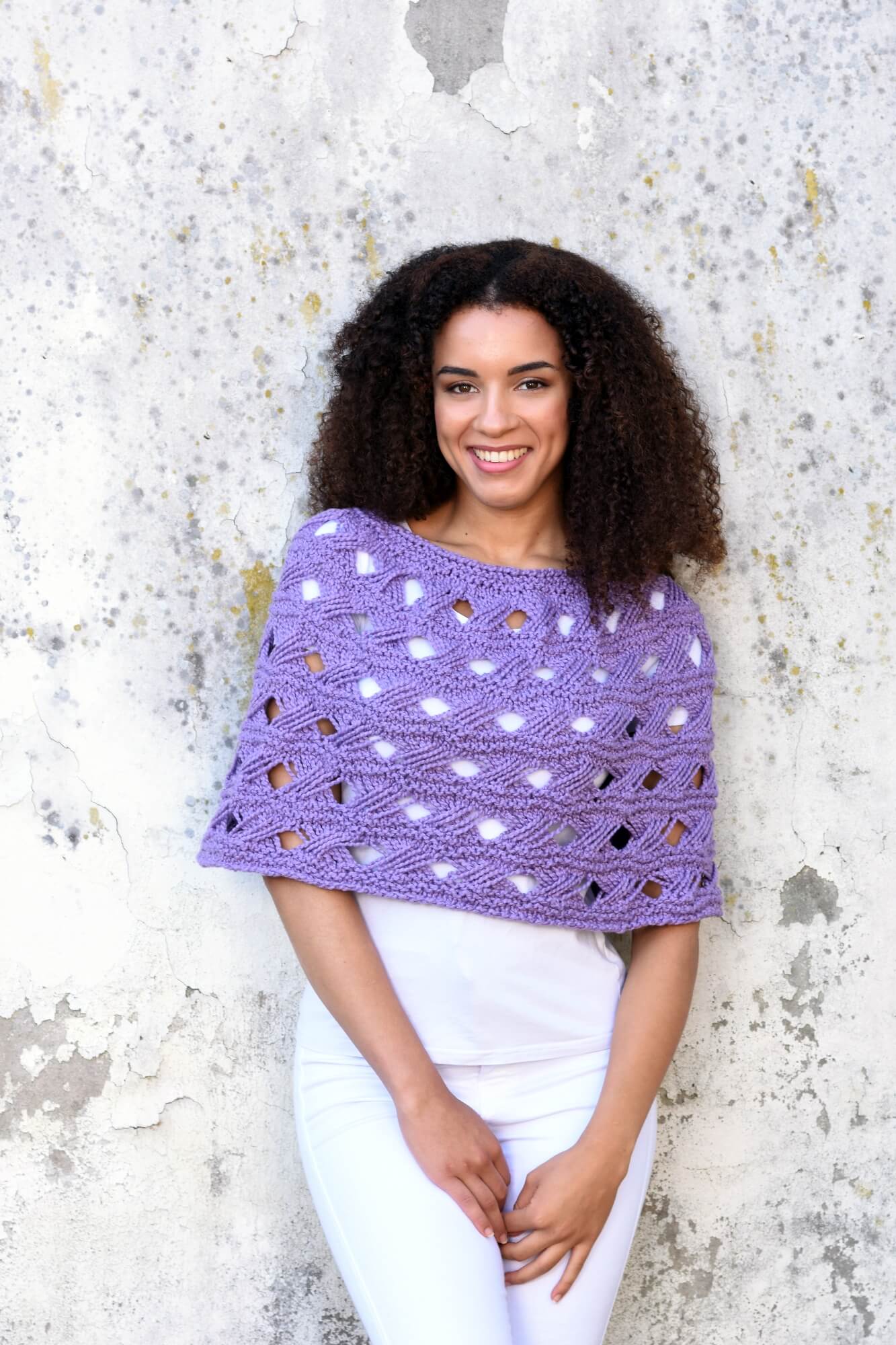 Kleinen Poncho selber stricken