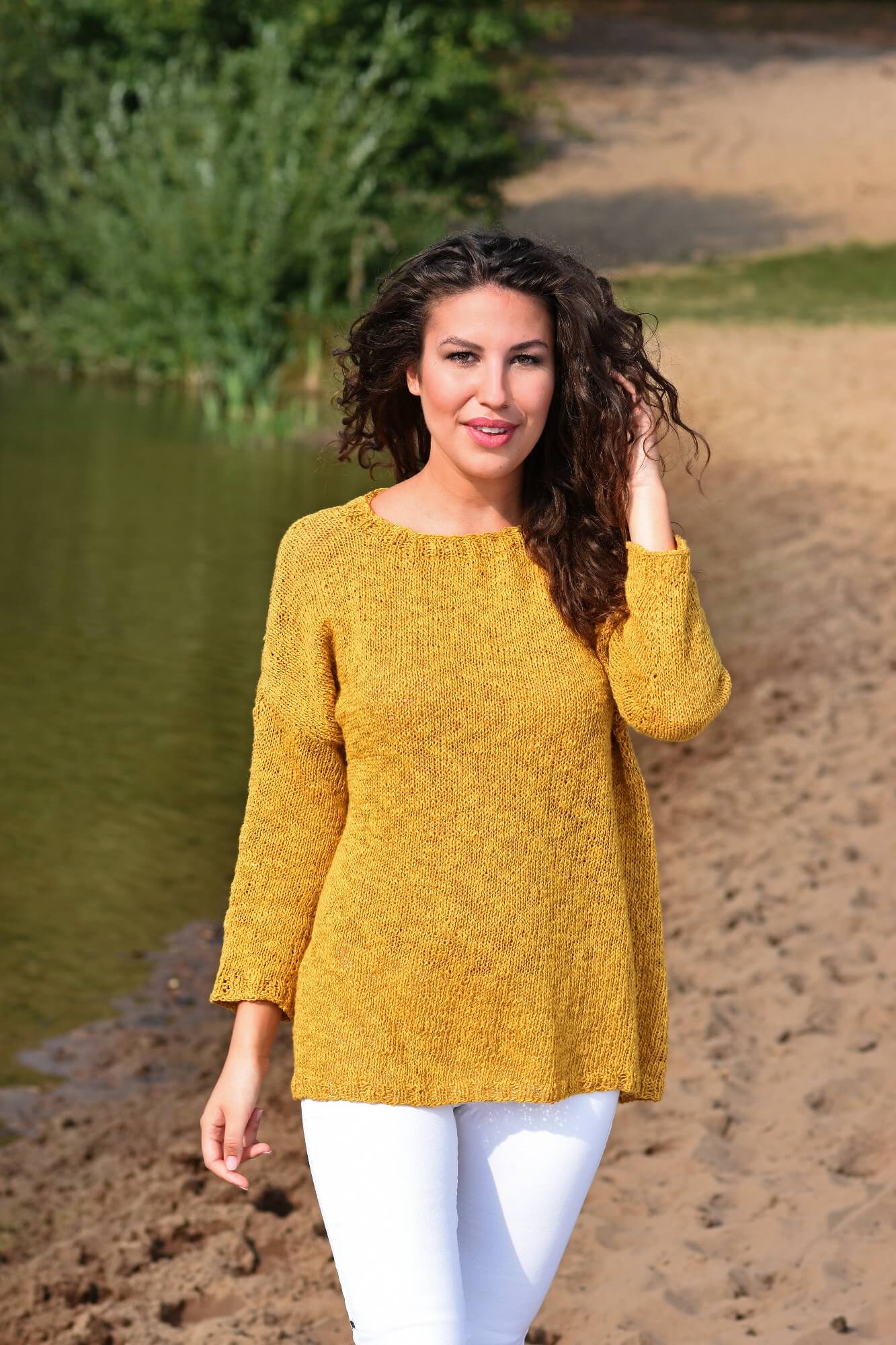 Lässigen Sommerpullover stricken