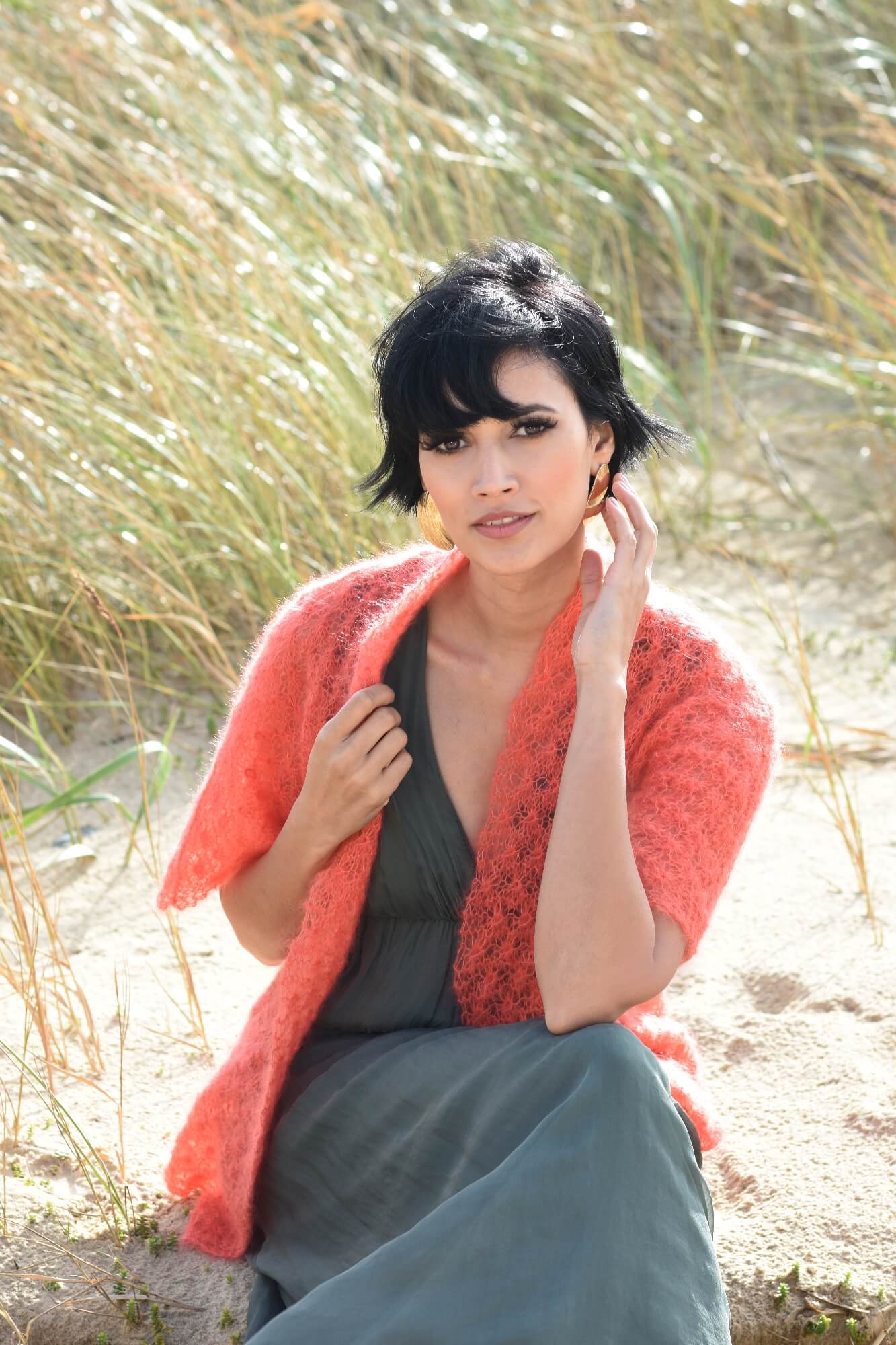 Feminine Jacke mit Sternmuster stricken