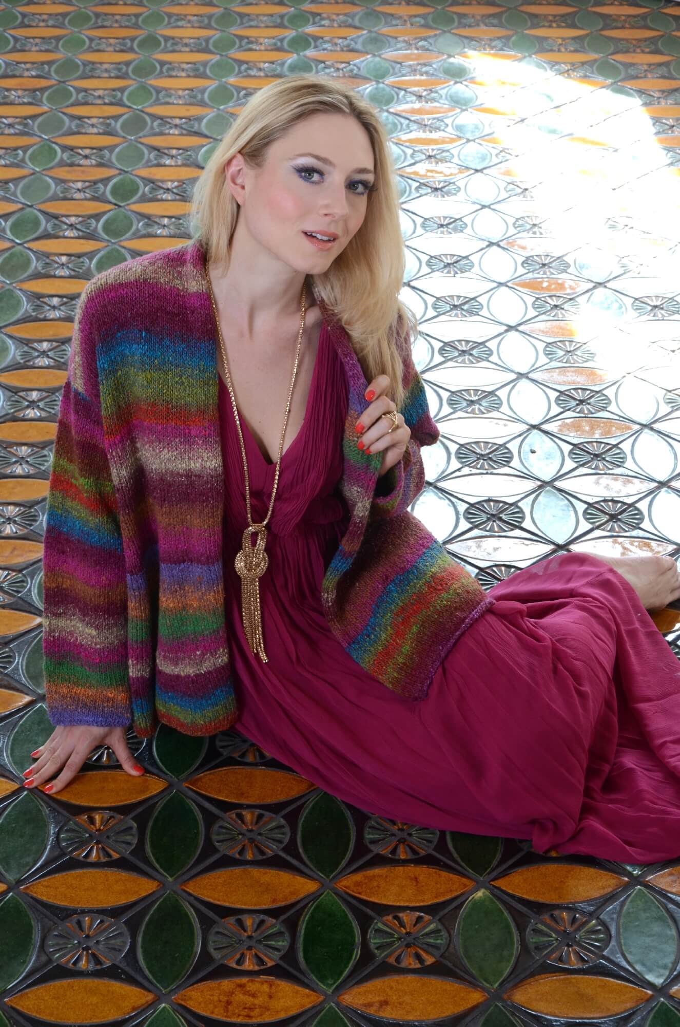 Jacke Catelyn mit Noro Hanabatake selber stricken 