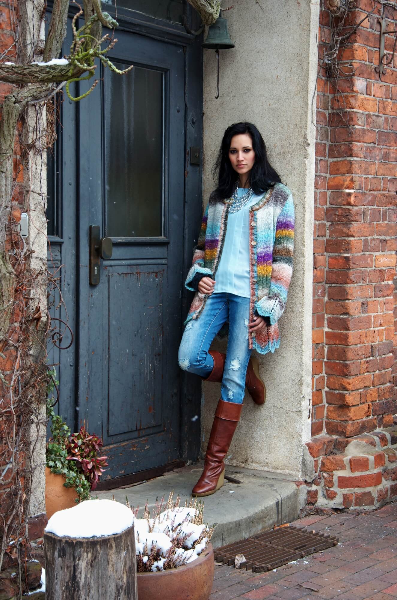 Jacke Cream Crisp aus Noro Obi selber stricken
