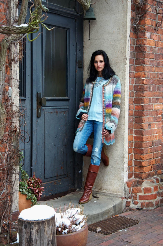 Jacke Cream Crisp aus Noro Obi selber stricken