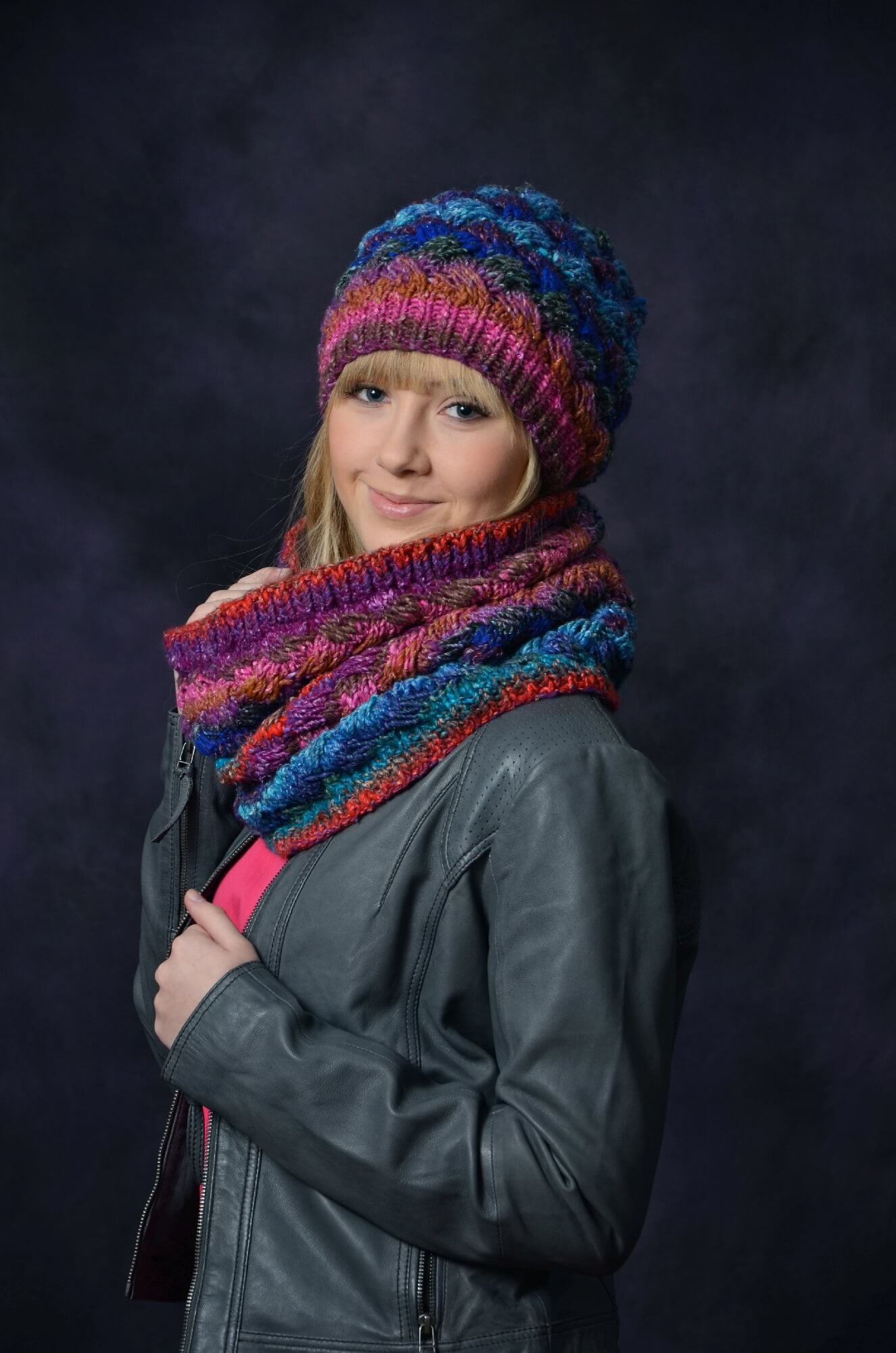 Mützen Set Baby aus Noro Obi selber stricken