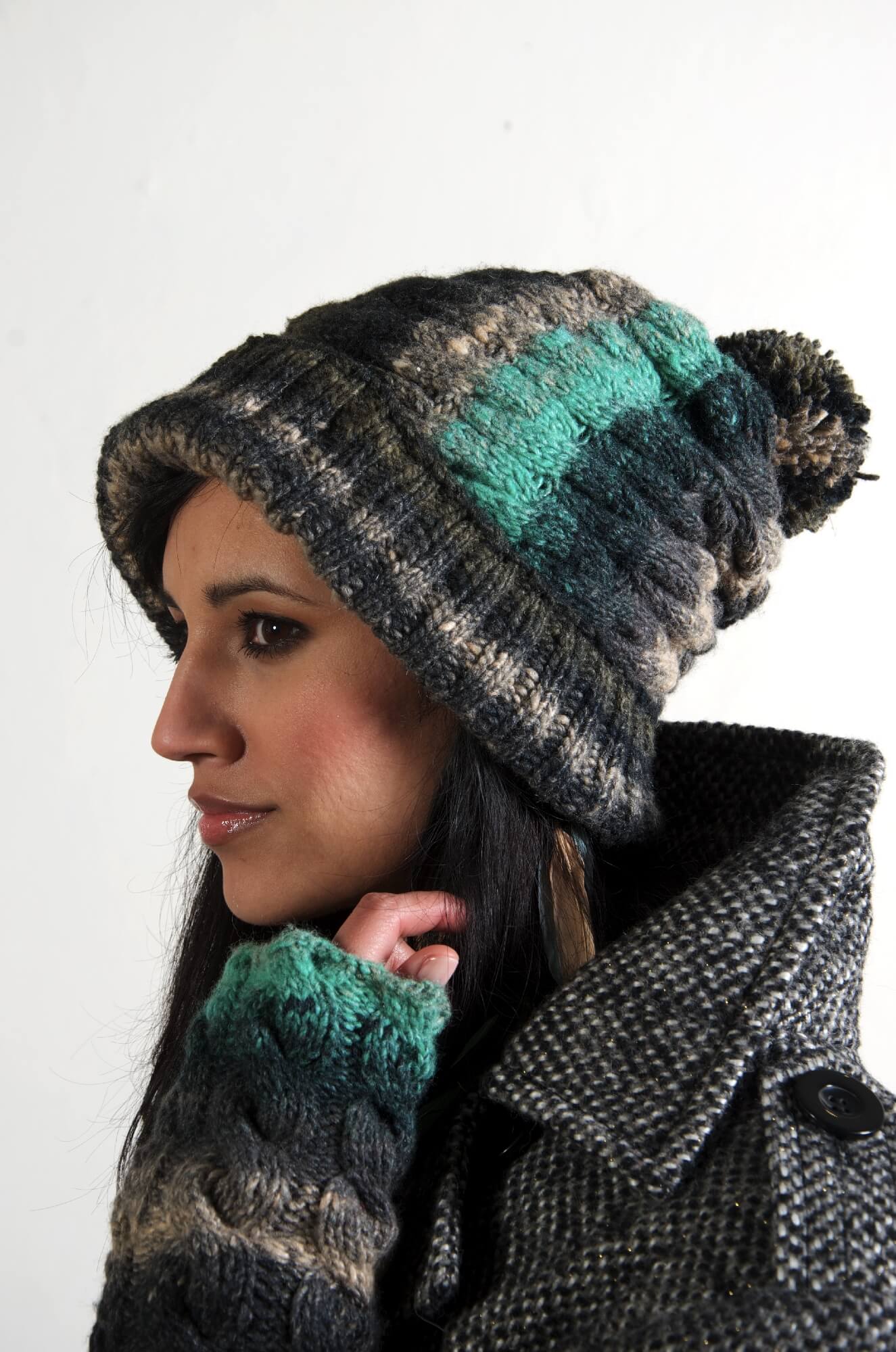 Mützen Set After Eight aus Noro Shiro selber stricken
