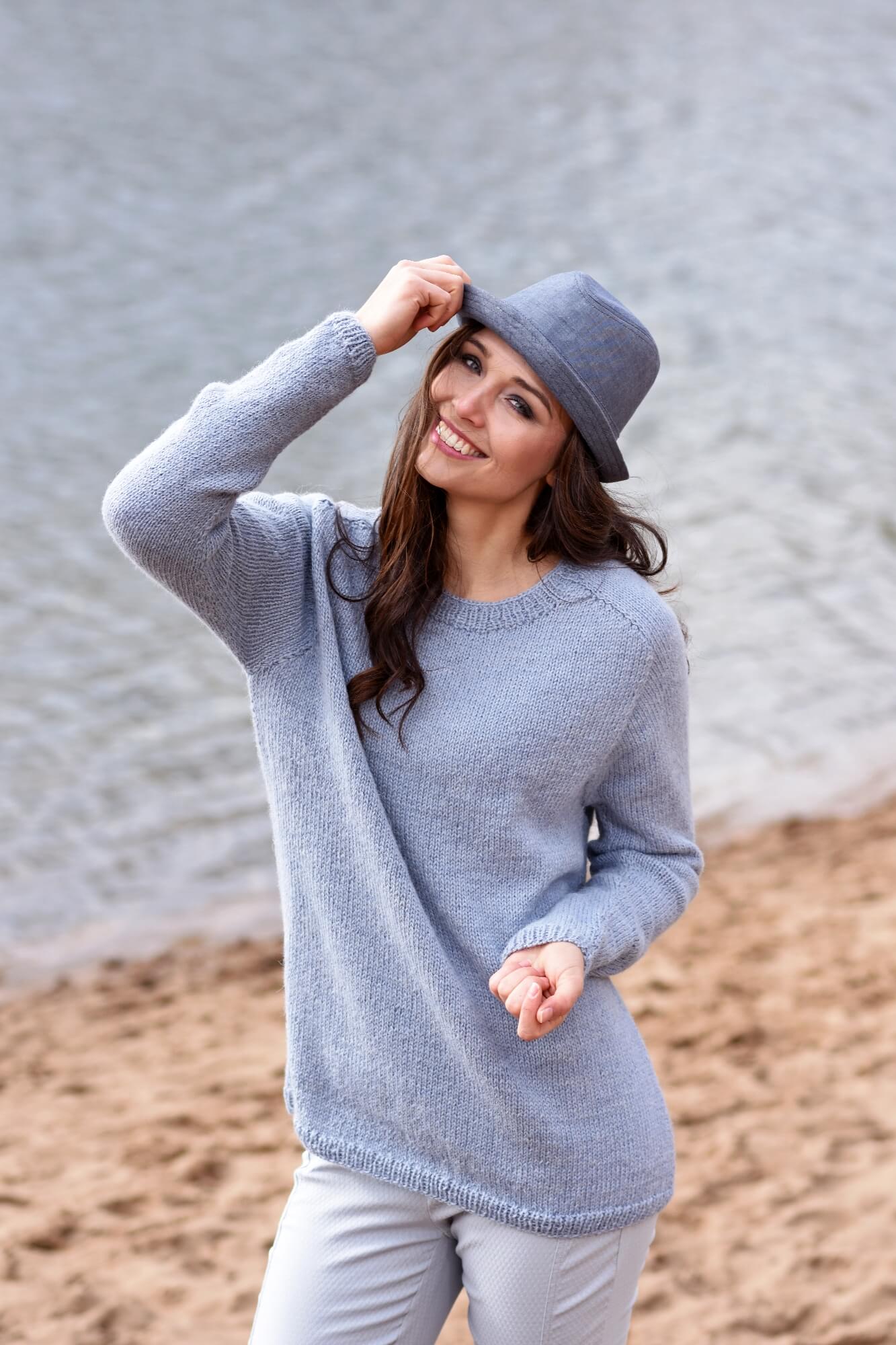 Pullover mit besonderer Raglanlinie stricken