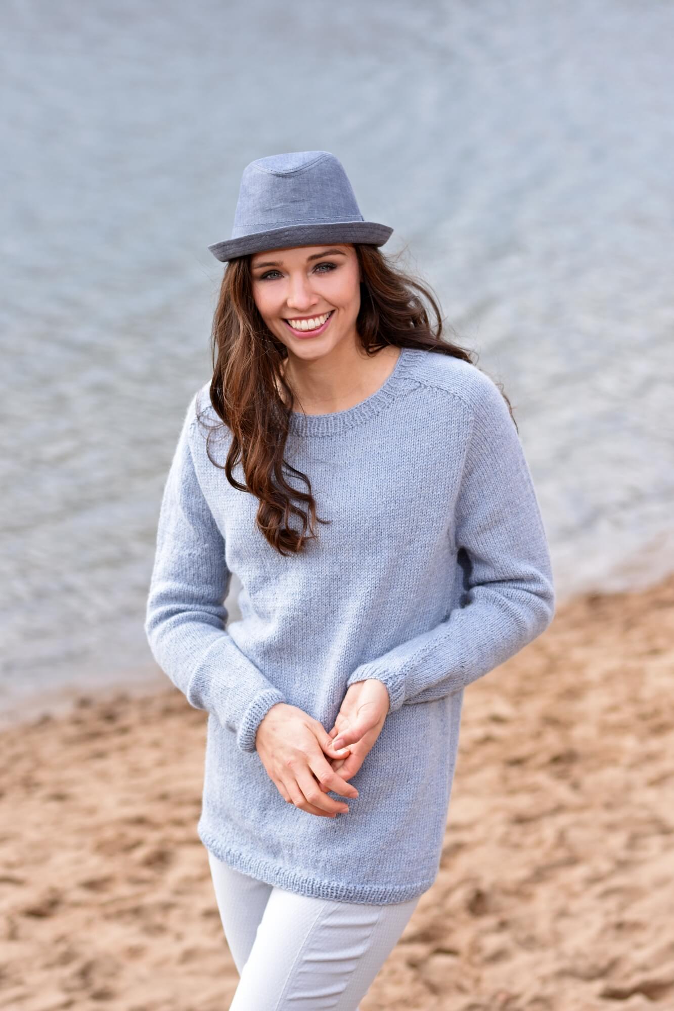 Pullover mit besonderer Raglanlinie stricken