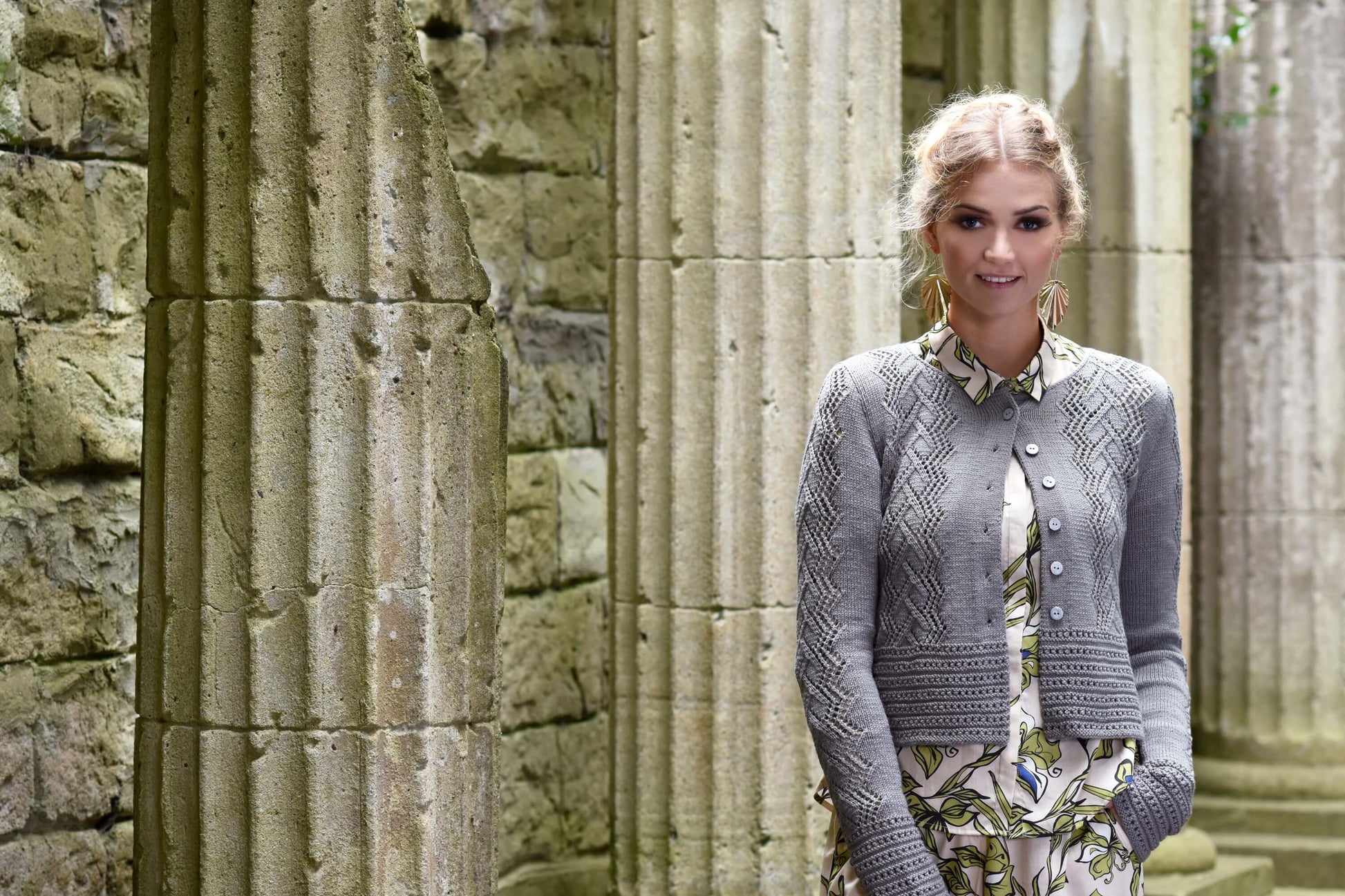 Lacemusterjacke stricken